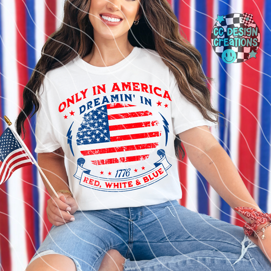 Only In America PNG Digital Download