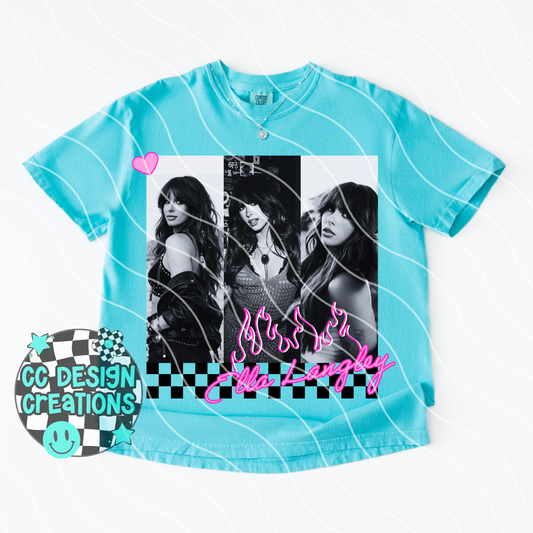 Ella Neon Summer Music PNG Digital Download