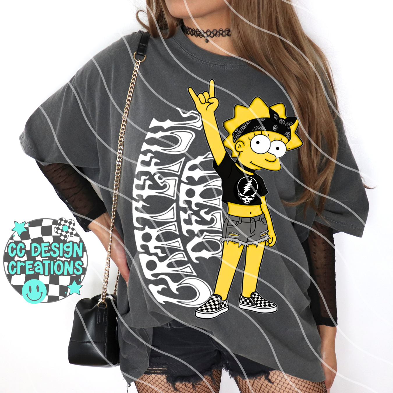 GRATE FUL DE AD ROCKER LISA PNG Digital Download