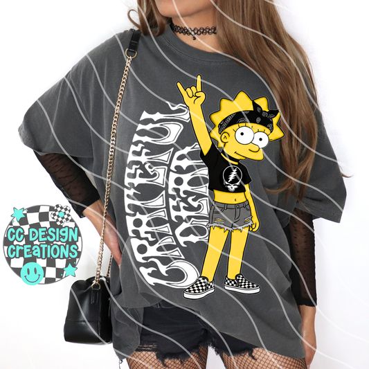 GRATE FUL DE AD ROCKER LISA PNG Digital Download