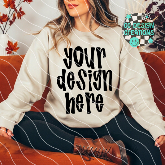 Ivory Sweatshirt Mock Fall Aesthetic