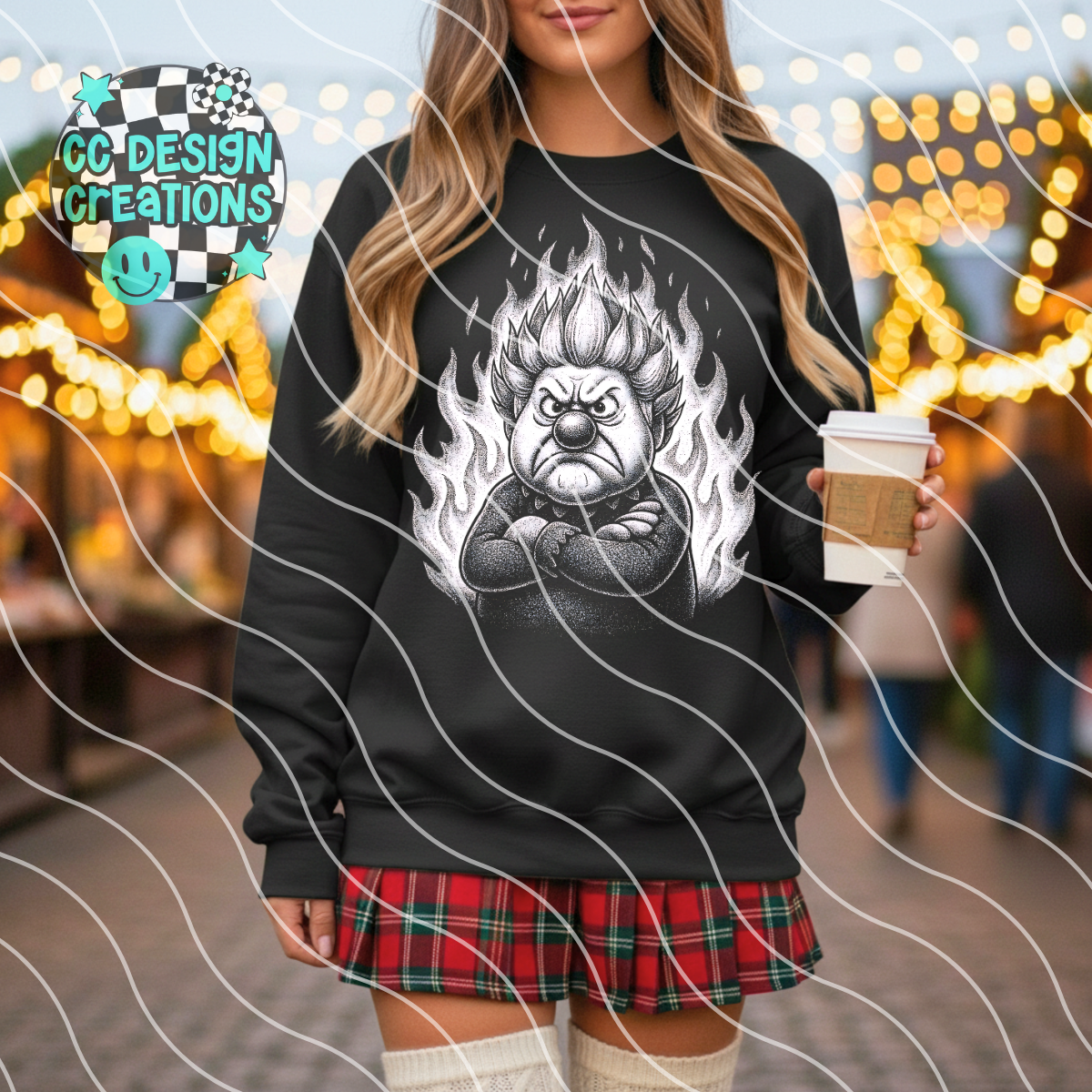 Heat Miser Sketch PNG Digital Download (Dark Clothing Only)