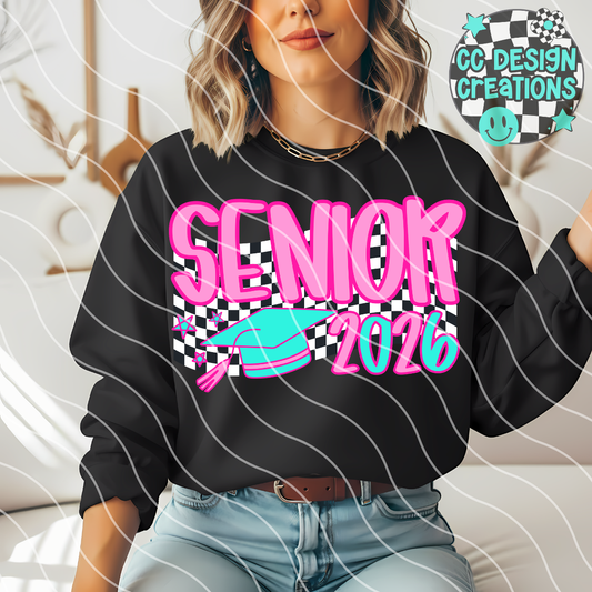 Senior 2026 Pink PNG Digital Download