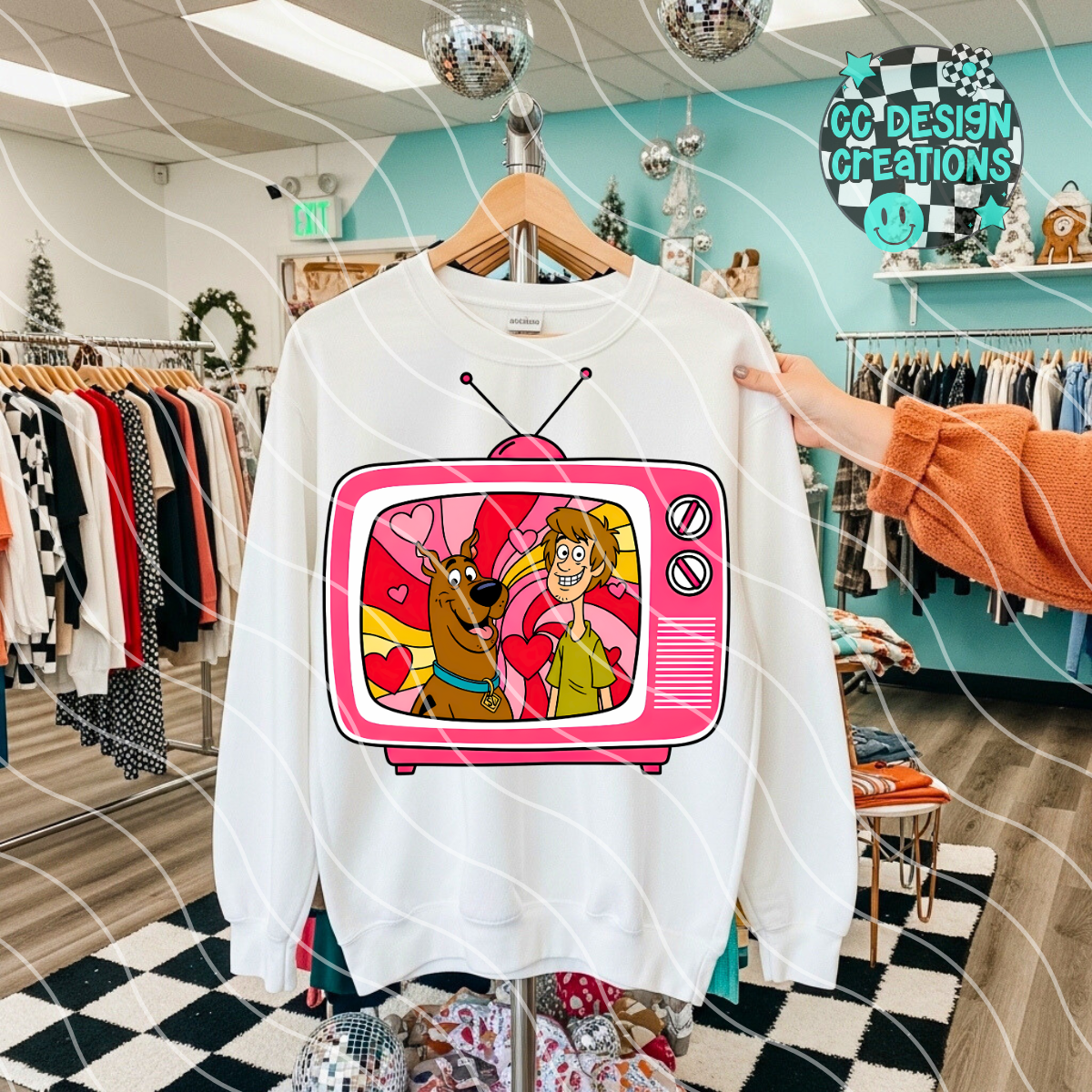 Retro TV Scoob PNG Digital Download