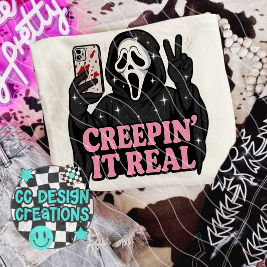 Scream Creepin It Real PNG Digital Download