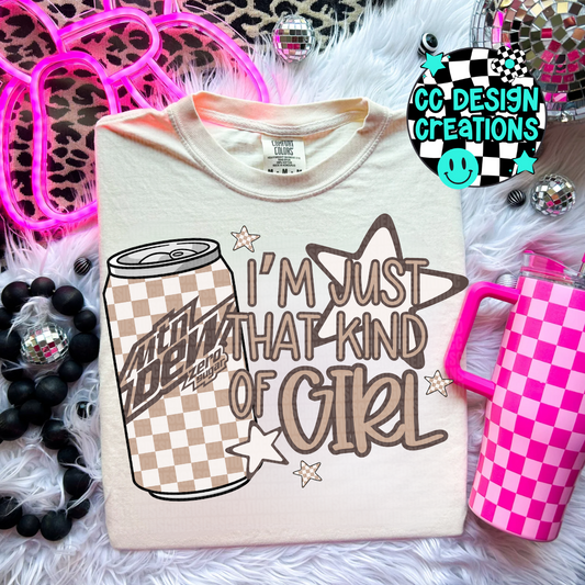 Just That Kind of Girl MTN De w Zero PNG Digital Download