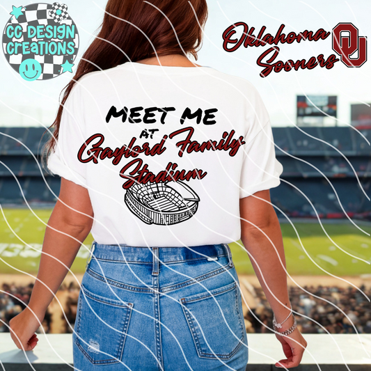 Meet Me At Gaylord Stadium Sooners PNG Digital Download