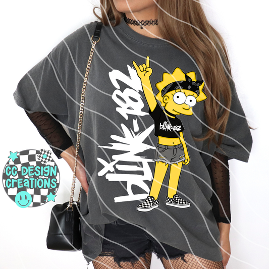 BLINK 1 8 2 ROCKER LISA PNG Digital Download