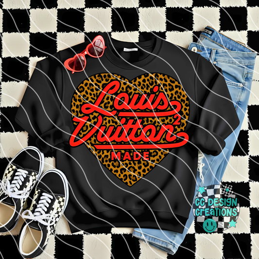 Red Leopard Louis PNG Digital Download