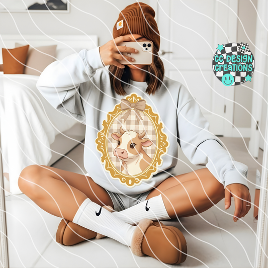 Granny's Cow PNG Digital Download