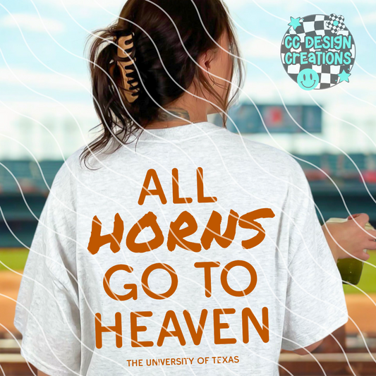 All Horns Go To Heaven PNG Digital Download