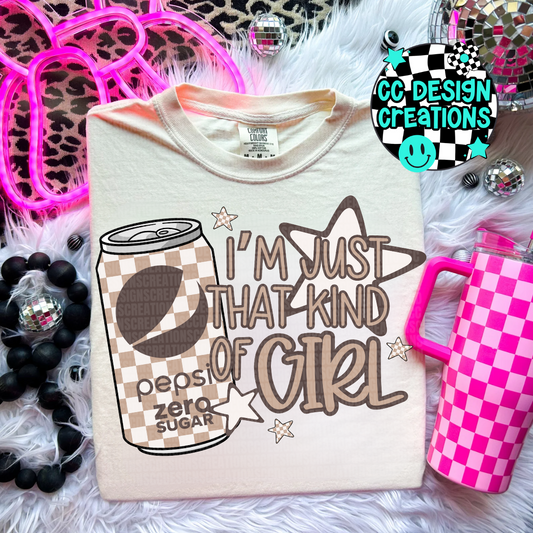 Just That Kind of Girl Peps i Zero PNG Digital Download