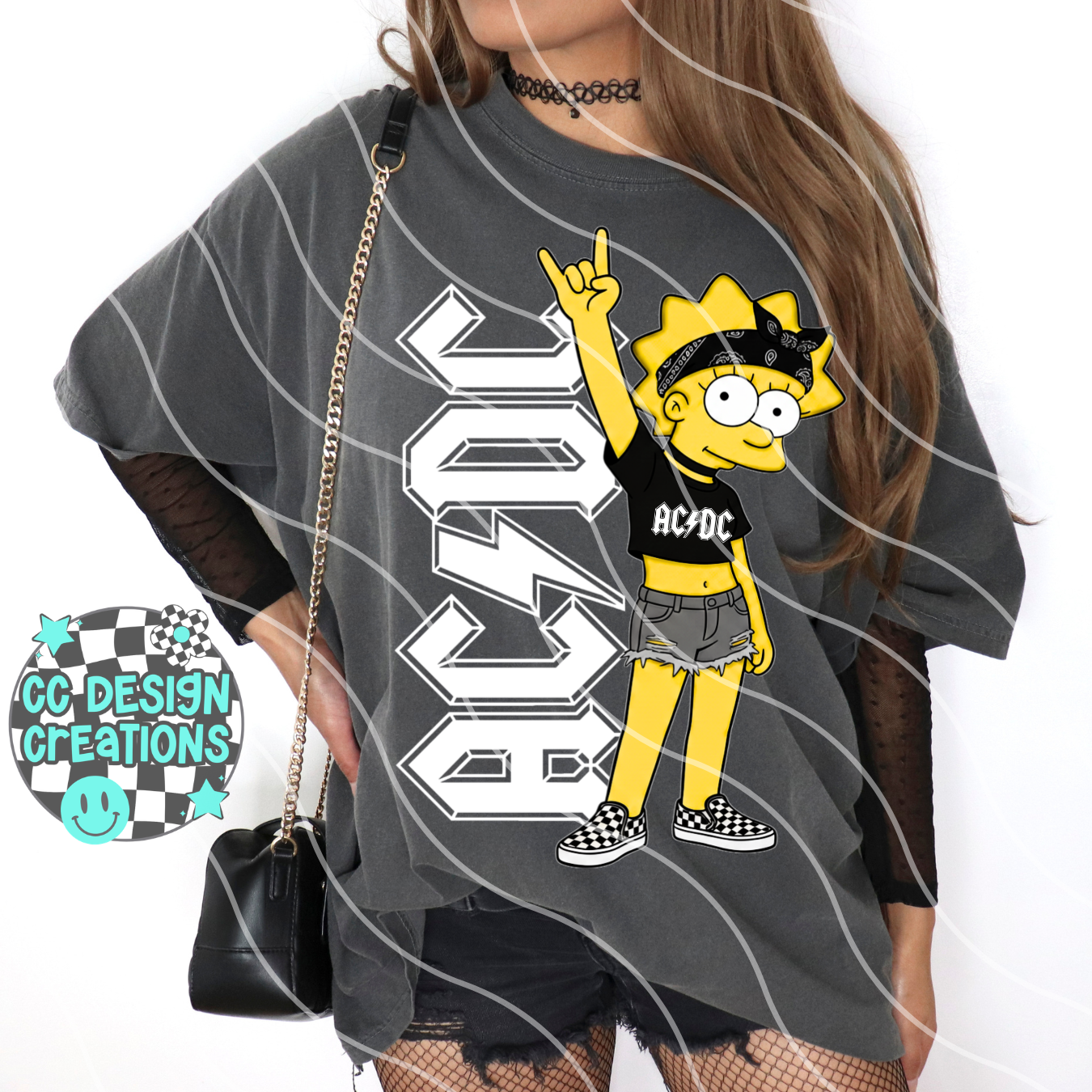 A C D C ROCKER LISA PNG Digital Download