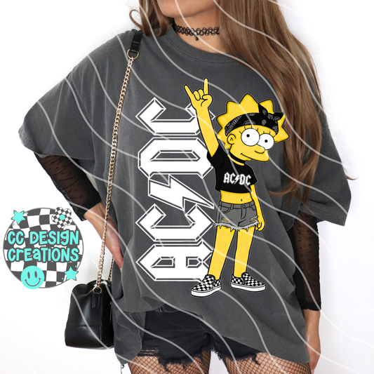 A C D C ROCKER LISA PNG Digital Download