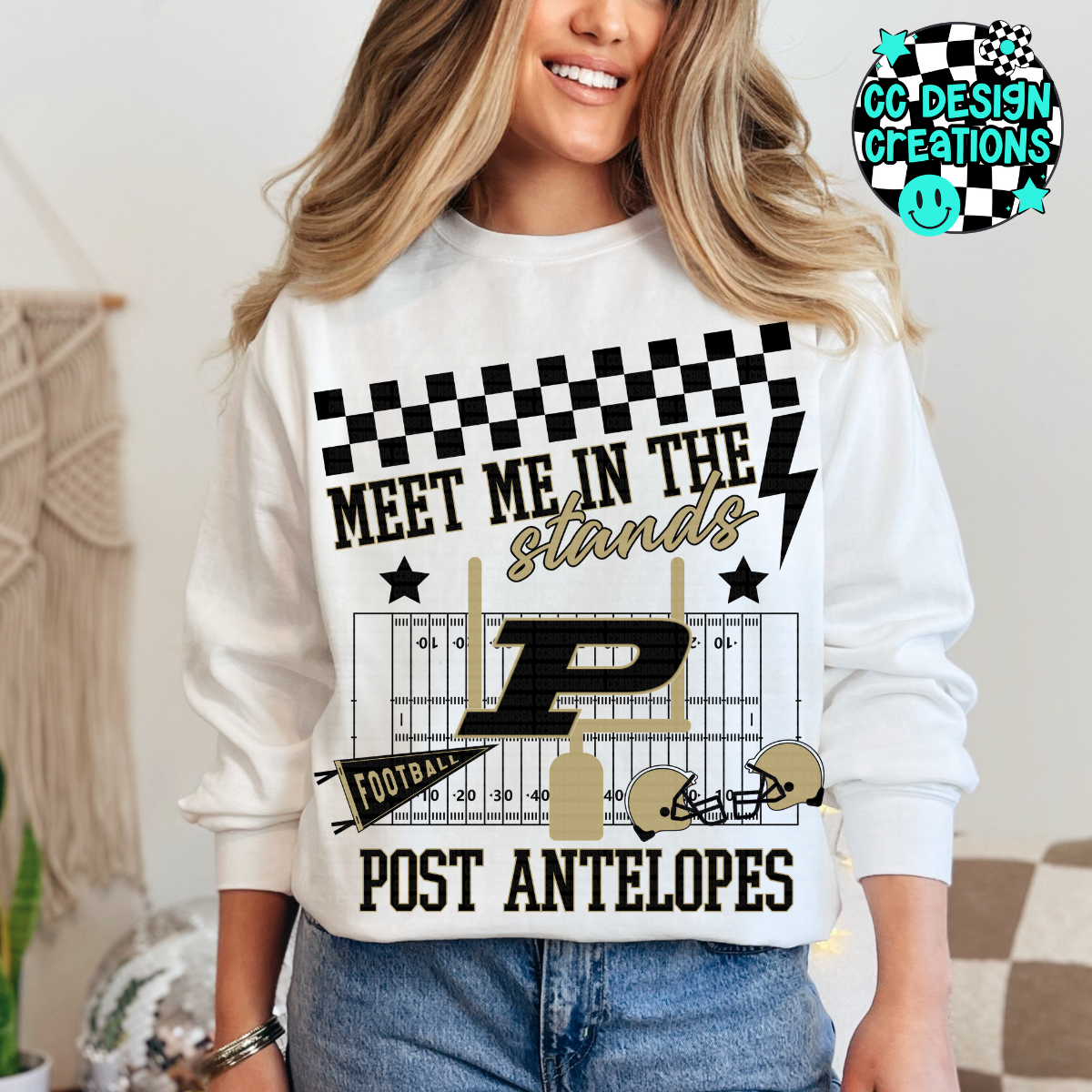 CUSTOM Meet Me In The Stands Football School Spirit PNG Digital Download