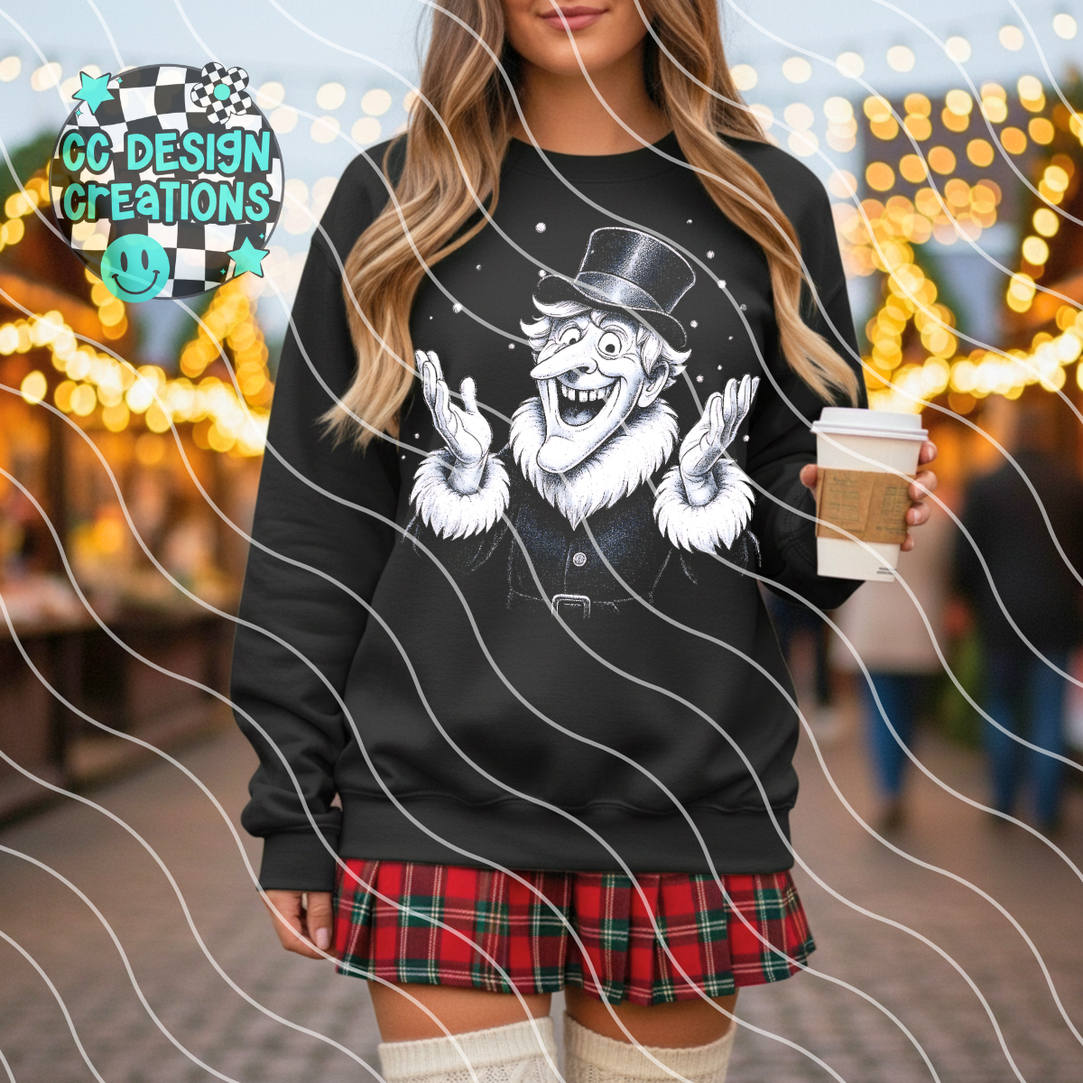 Snow Miser Sketch PNG Digital Download (Dark Clothing Only)