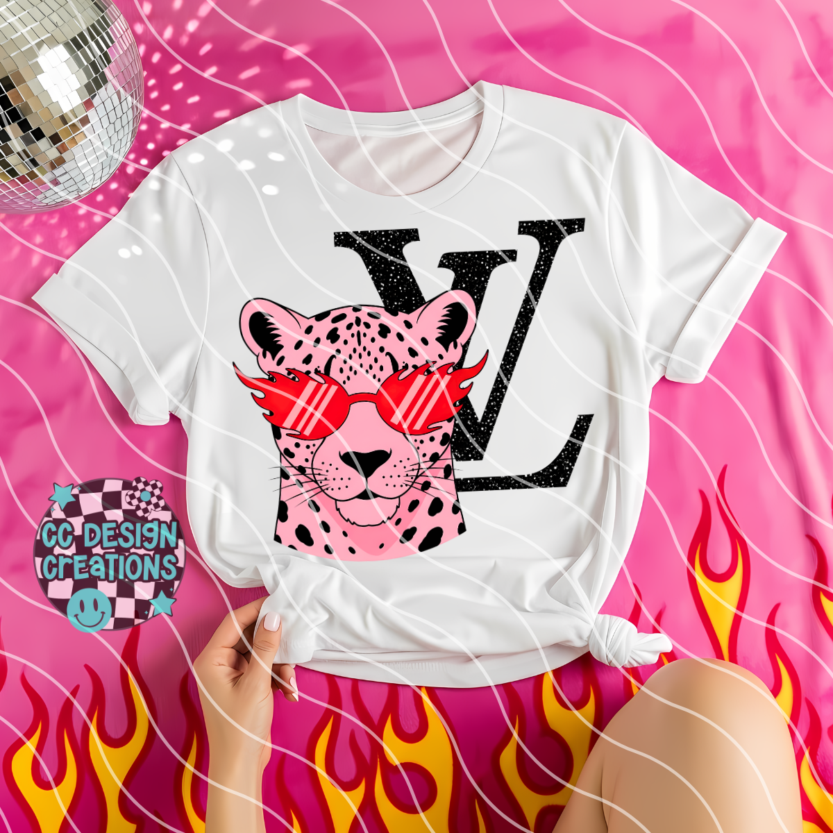 LV Leopard PNG Digital Download