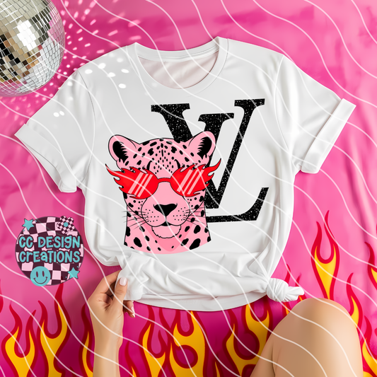LV Leopard PNG Digital Download