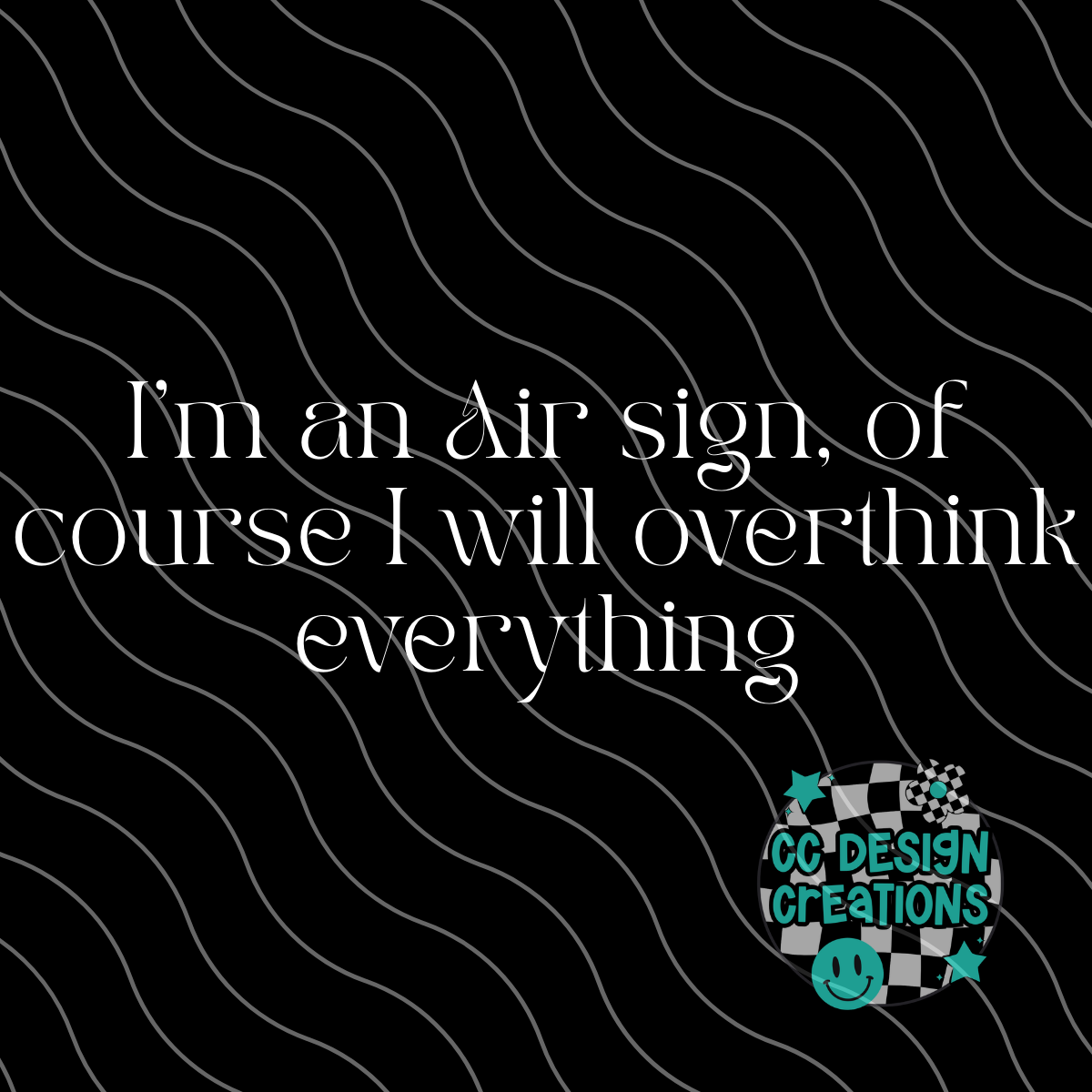 Air Sign PNG Digital Download (Black + White Included)