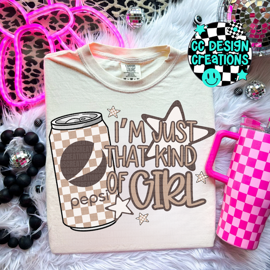 Just That Kind of Girl Peps i PNG Digital Download