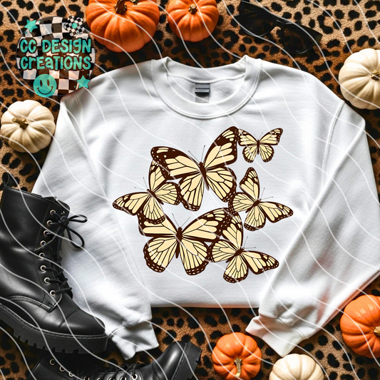 Fall Butterflies PNG Digital Download