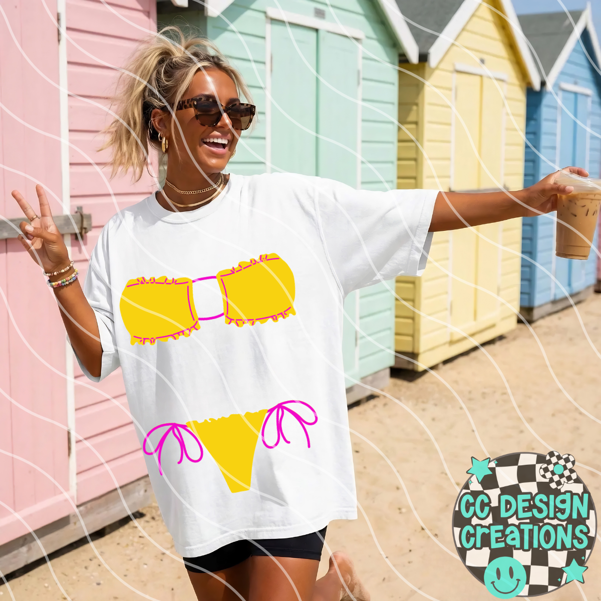 SUMMER BIKINI NEON STRAPLESS BUNDLE PNG DIGITAL DOWNLOAD