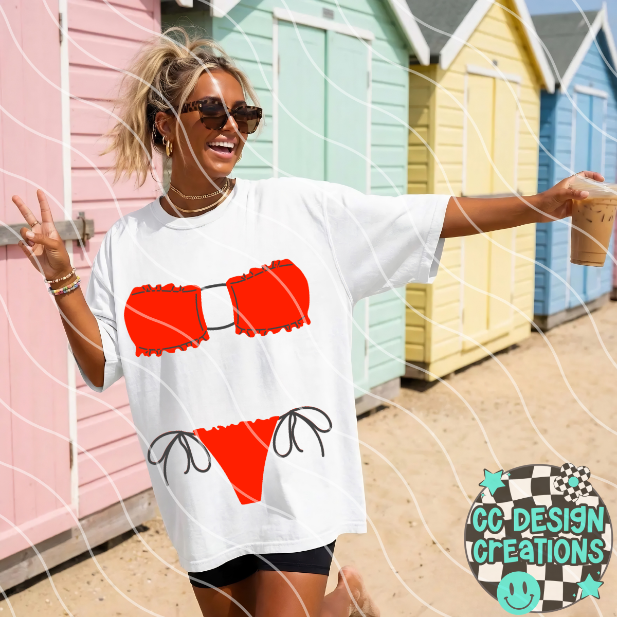 SUMMER BIKINI NEON STRAPLESS BUNDLE PNG DIGITAL DOWNLOAD
