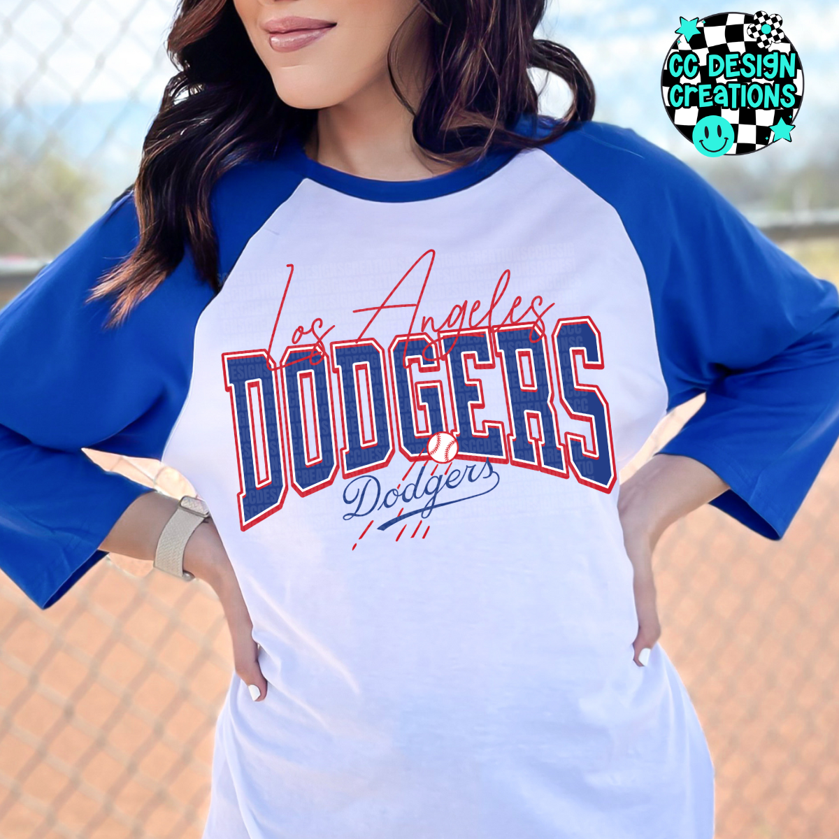 Dodgers Retro Logo PNG Digital Download