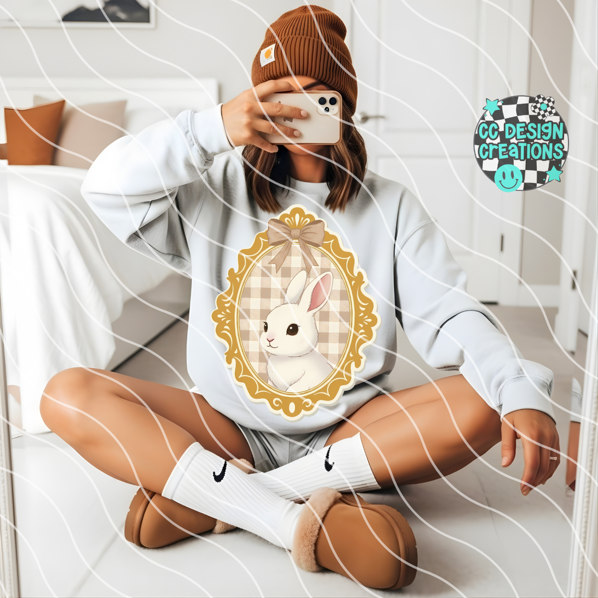 Granny's Bunny PNG Digital Download