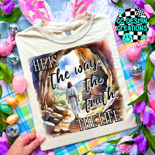 He Is The Way Truth Life PNG Digital Download
