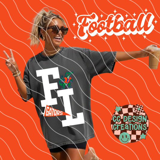 FLORIDA FOOTBALL VARSITY PNG DIGITAL DOWNLOAD (WHITE + BLACK INCLUDED)