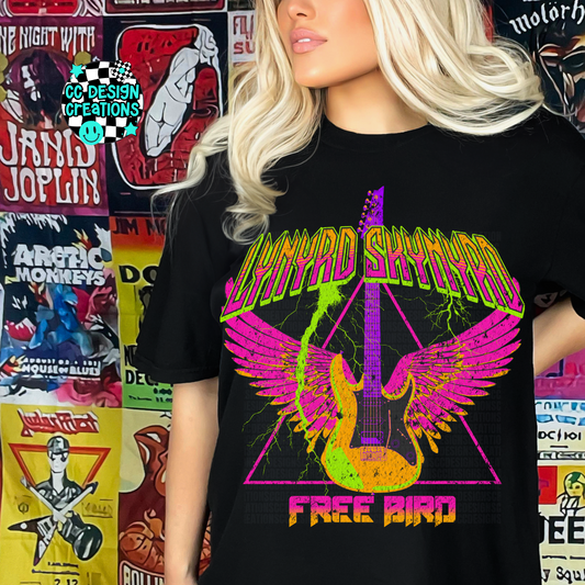 Neon Rocker Lyn yrd Sky nyrd PNG Digital Download