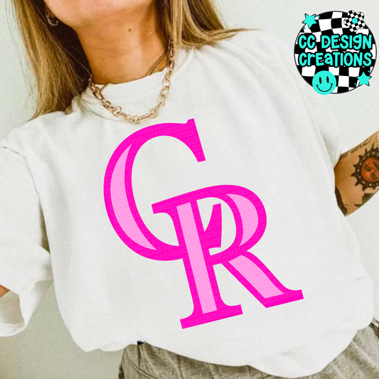 Rockies Preppy Pink PNG Digital Download