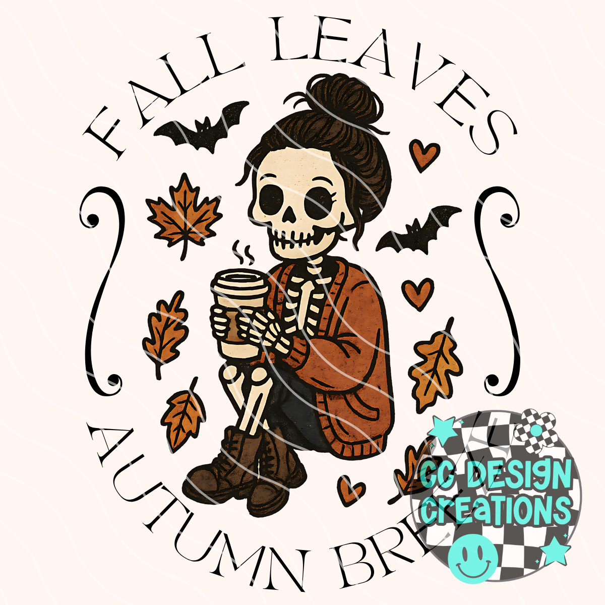 Fall Leaves Autumn Breeze PNG Digital Download