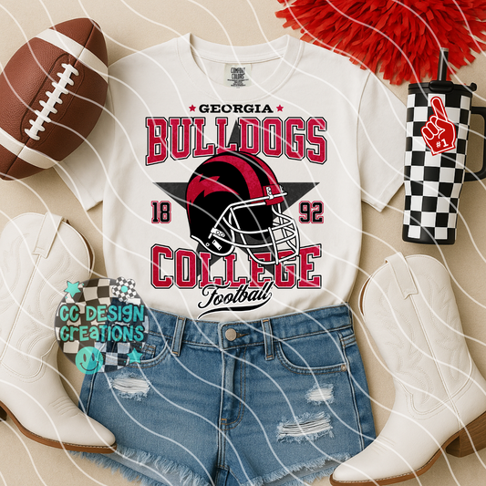 Retro All Star Dawgs Football PNG Digital Download