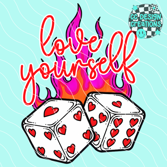 Love Yourself PNG Digital Download