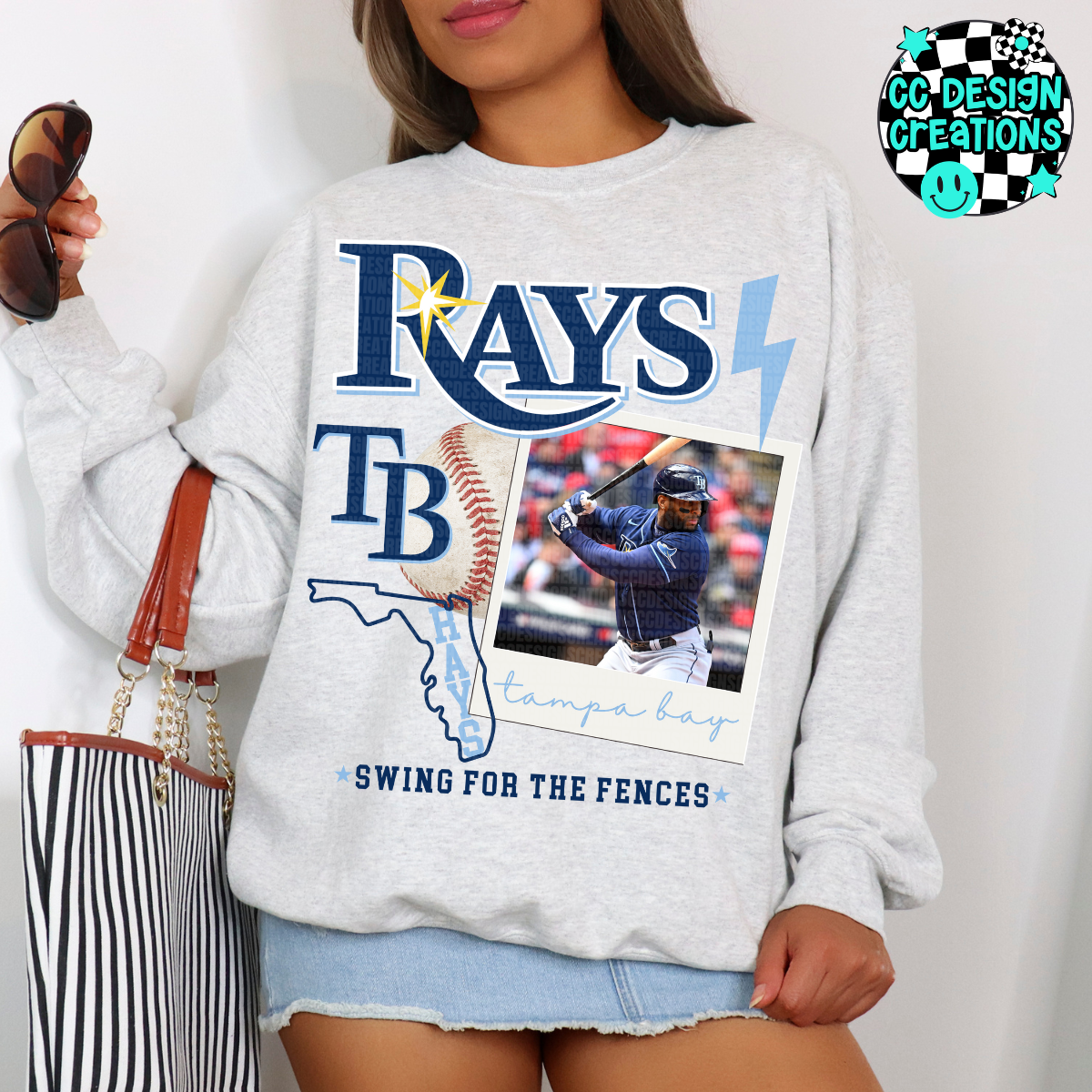 Rays Baseball Collage PNG Digital Download