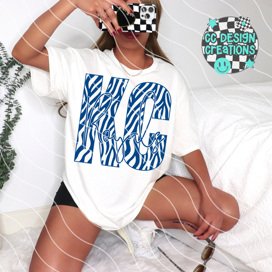 Royals Baseball Zebra PNG Digital Download