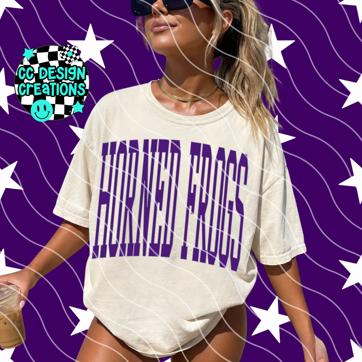 HORNED FROGS SKINNY VARSITY FOOTBALL PNG DIGITAL DOWNLOAD (REG + DIS INCLUDED)
