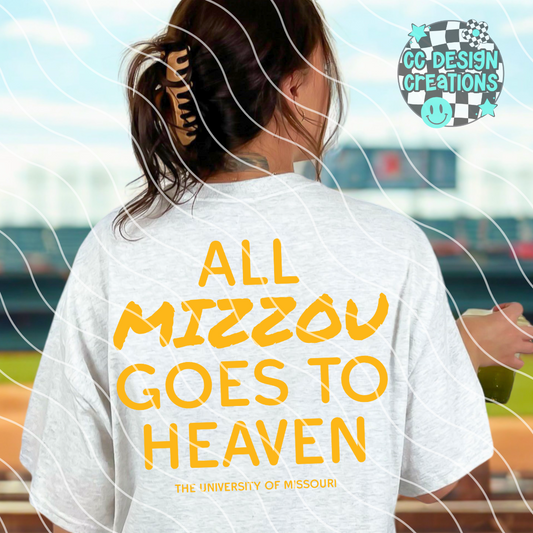 All Mizzou Go To Heaven PNG Digital Download