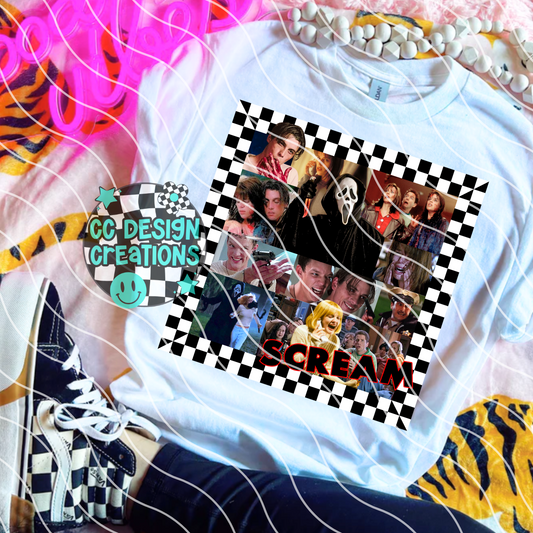 Scream Summer Movie Collage PNG Digital Download