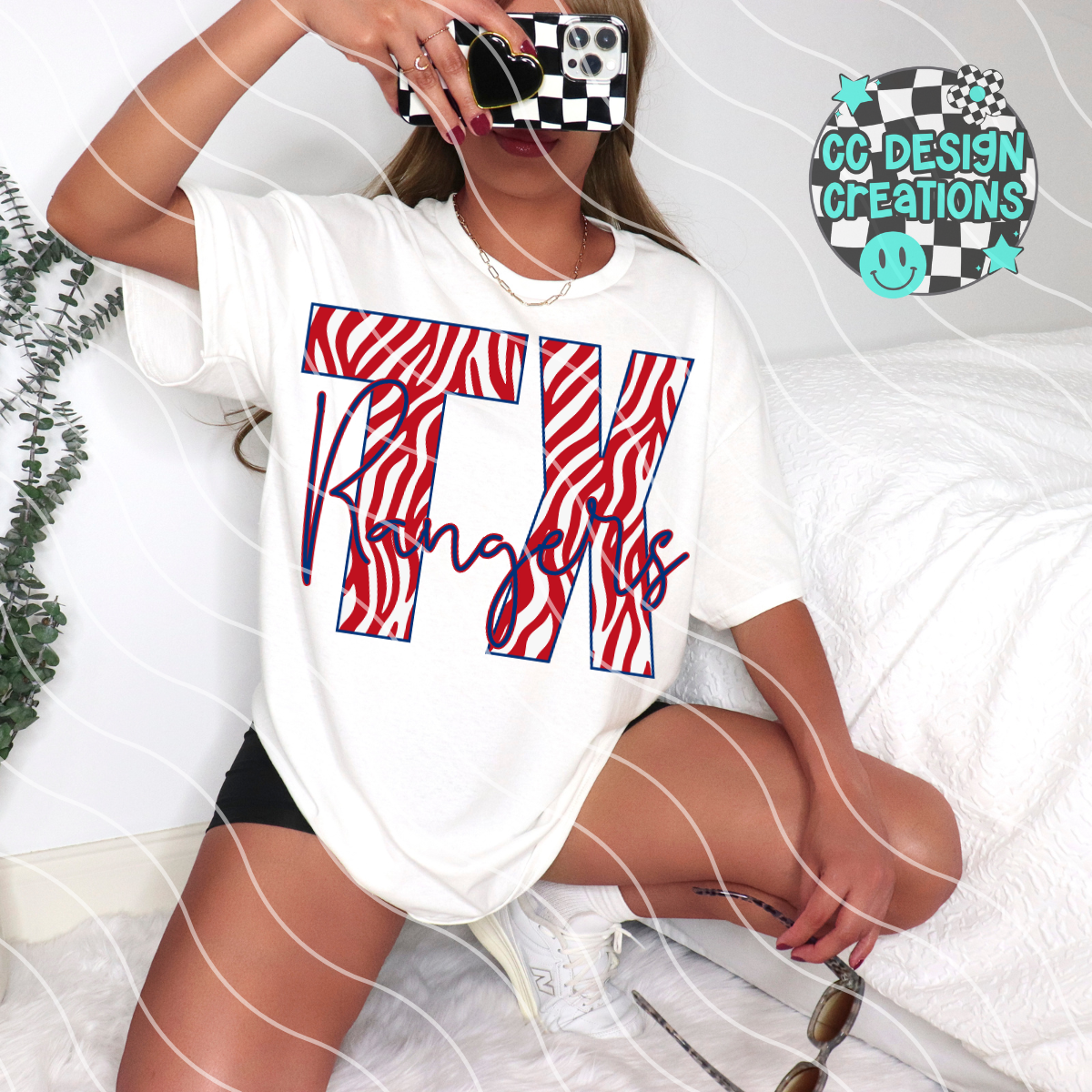 Rangers Baseball Zebra PNG Digital Download