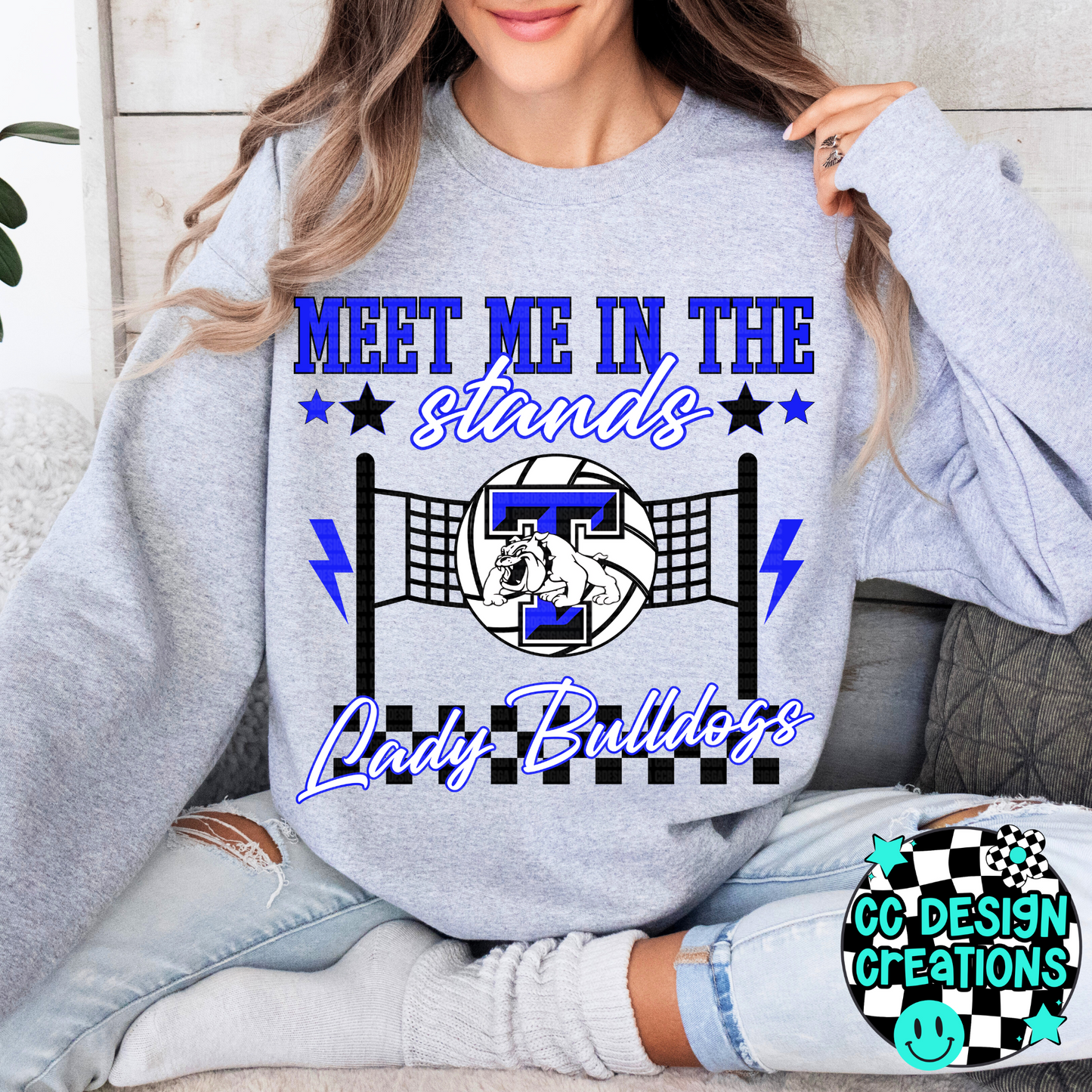 CUSTOM Meet Me In The Stands Volleyball School Spirit PNG Digital Download