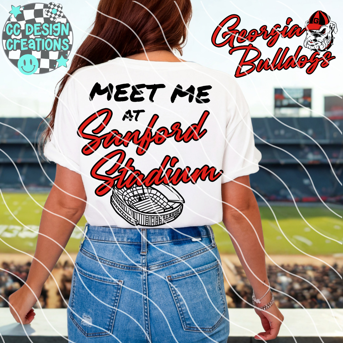 Meet Me At Sanford Stadium Dawgs PNG Digital Download