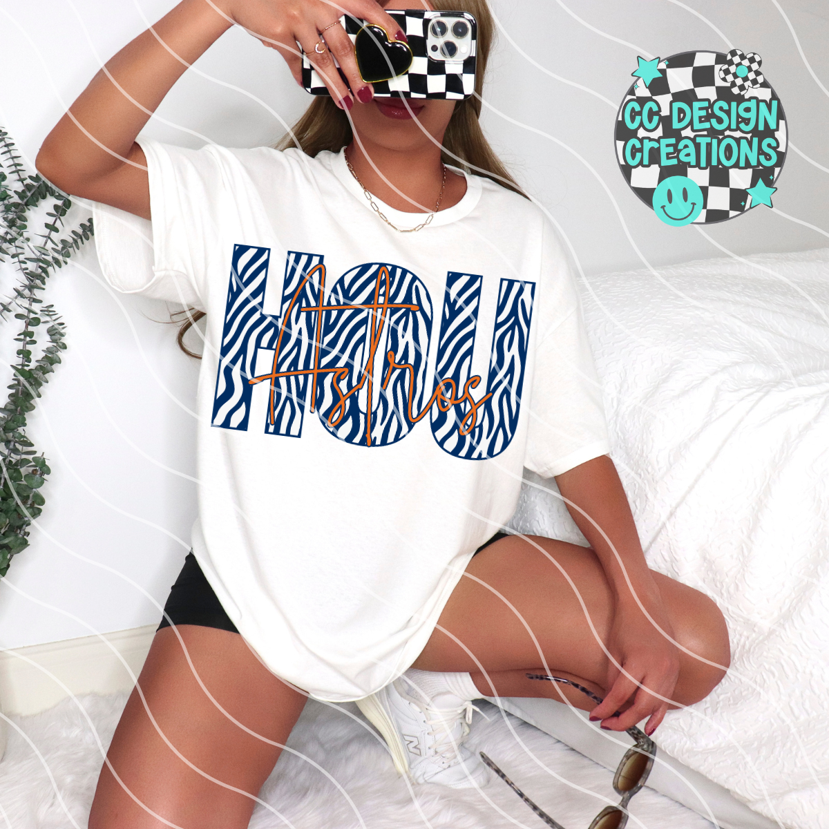 Astros Baseball Zebra PNG Digital Download