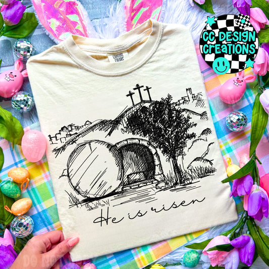 He Is Risen PNG Digital Download
