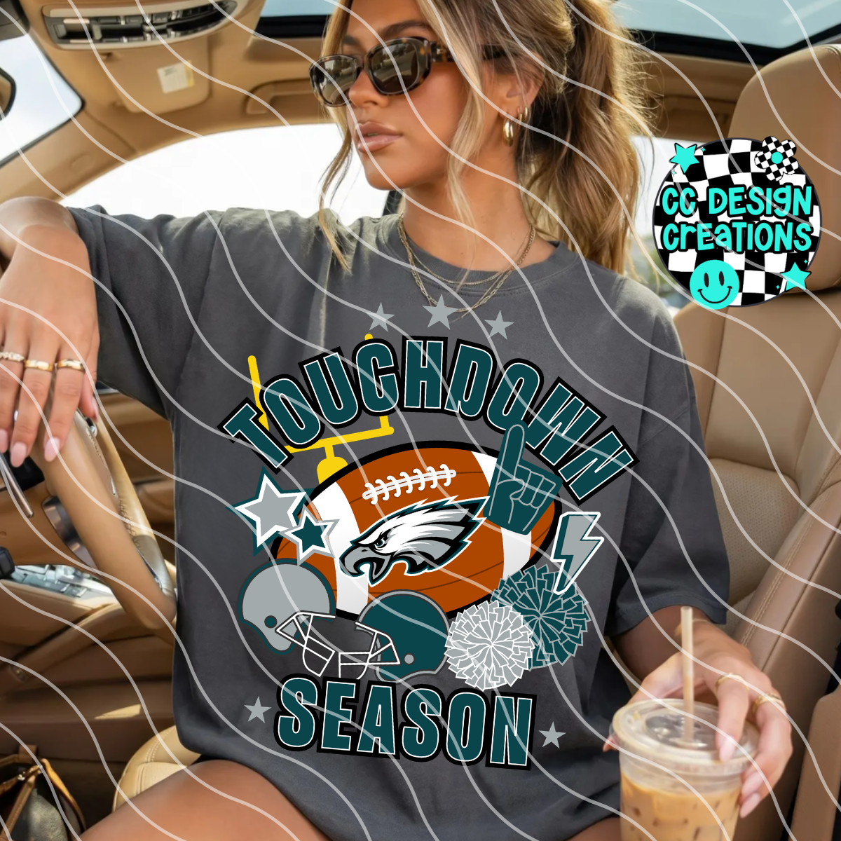 EAGLES TOUCHDOWN SEASON PNG DIGITAL DOWNLOAD