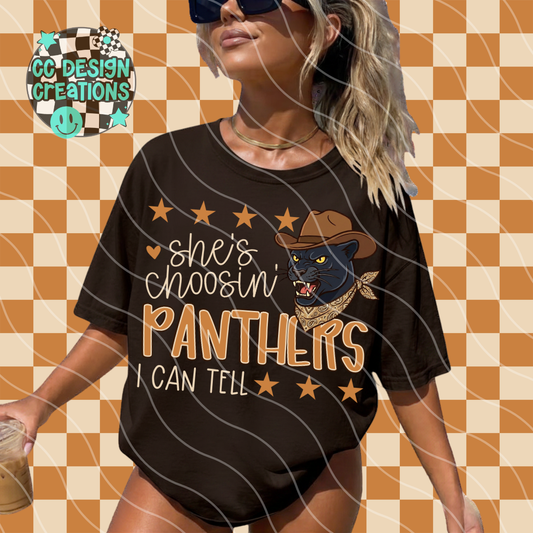 SHE'S CHOOSIN PANTHERS MASCOT PNG DIGITAL DOWNLOAD