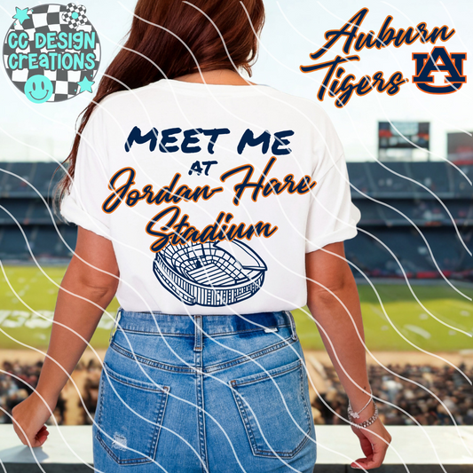 Meet Me At Jordan-Hare Stadium AU Tiger PNG Digital Download