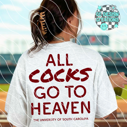 All Cocks Go To Heaven PNG Digital Download